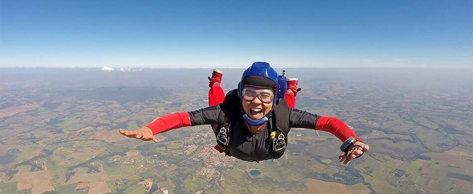 Skydiving over the North East coastline Skydiving over the North East coastline